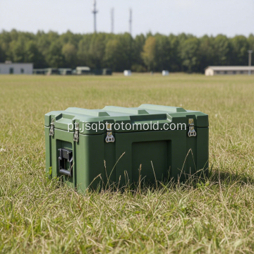 Caixa de equipamento moldado rotacional para serviço pesado